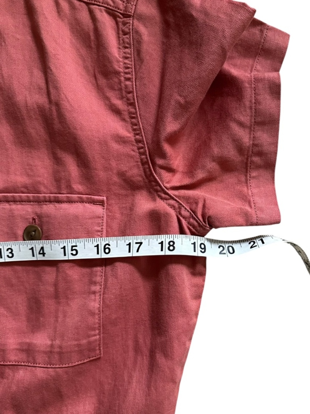 Outerknown S.E.A. Jumpsuit Mineral Red Women's Size Small Short Sleeve NWT - Picture 5 of 8